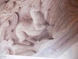 Bản ảnh 128 Trang trí kẻ hiên đình Chu Quyến Đề tài thú Nguồn Đình làng 13