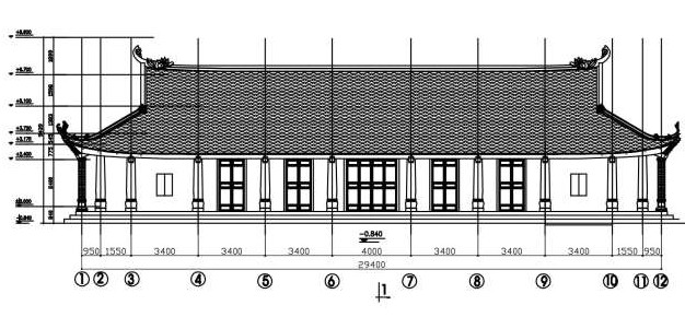 Bản vẽ số 2 Mặt đứng trục 1 12 đình Xuân Dục Nguồn Công ty cổ phần 24