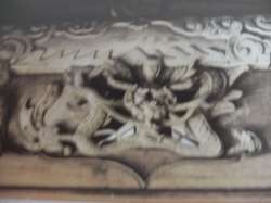 Bản ảnh số 122 Trang trí ván cốn vì nóc đình Lỗ Hạnh Đề tài tiên cưỡi 7