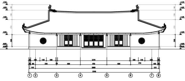 Bản vẽ số 15 Mặt đứng đình Trân Tảo Nguồn Công ty cổ phần tu bổ di tích 10