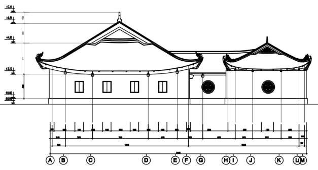 Bản vẽ số 16 Mặt bên đình Trân Tảo Nguồn Công ty cổ phần tu bổ di tích 11