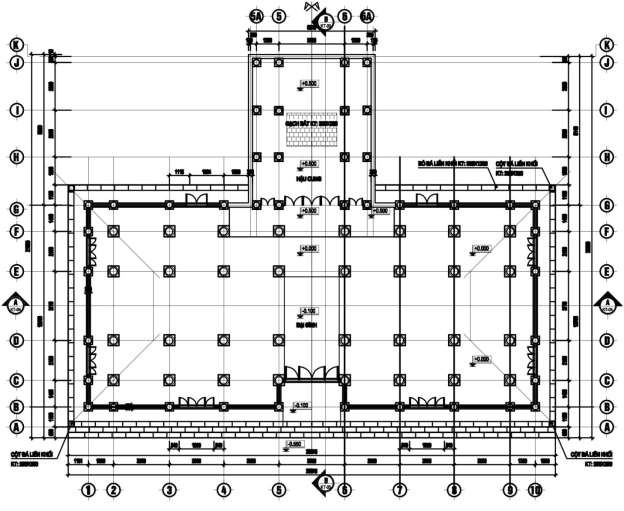 Bản vẽ số 19 Bản vẽ mặt bằng kiến trúc đình Thanh Am Nguồn Công ty cổ 1