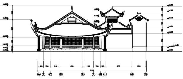 Bản vẽ số 21 Mặt đứng trục A N đình Thanh Am Nguồn Công ty cổ phần xây 3