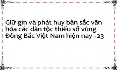 Giữ gìn và phát huy bản sắc văn hóa các dân tộc thiểu số vùng Đông Bắc Việt Nam hiện nay - 23