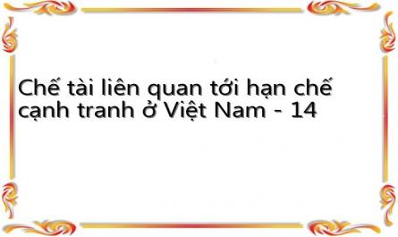 Chế tài liên quan tới hạn chế cạnh tranh ở Việt Nam - 14