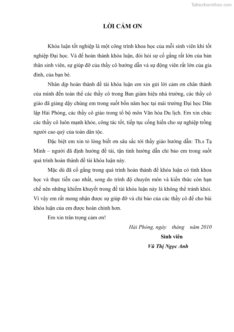 Khóa luận tốt nghiệp Văn hóa du lịch Bước đầu tìm hiểu về làng gỗ Đồng Kỵ trong phát triển du lịch ở Đồng Bằng Bắc Bộ - 1 Trang 1