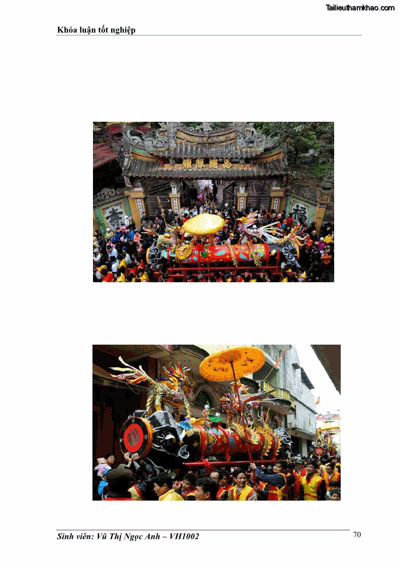 Khóa luận tốt nghiệp Văn hóa du lịch Bước đầu tìm hiểu về làng gỗ Đồng Kỵ trong phát triển du lịch ở Đồng Bằng Bắc Bộ - 10 Trang 73