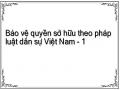 Bảo vệ quyền sở hữu theo pháp luật dân sự Việt Nam
