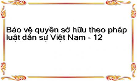 Bảo vệ quyền sở hữu theo pháp luật dân sự Việt Nam - 12