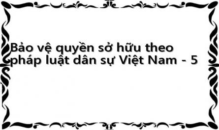 Các Biện Pháp Bảo Vệ Quyền Sở Hữu Theo Pháp Luật Dân Sự Việt Nam