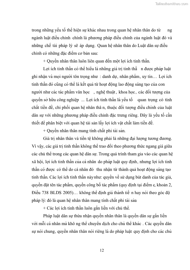 Luận văn thạc sĩ luật học Bảo vệ quyền nhân thân bằng pháp luật dân sự trong lĩnh vực báo chí - 3 Trang 17
