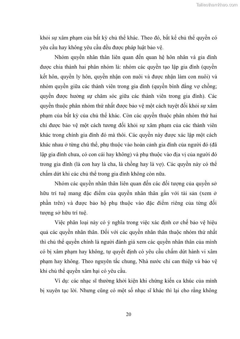 Luận văn thạc sĩ luật học Bảo vệ quyền nhân thân bằng pháp luật dân sự trong lĩnh vực báo chí - 4 Trang 25