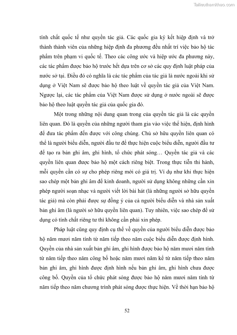 Luận văn thạc sĩ luật học Bảo vệ quyền nhân thân bằng pháp luật dân sự trong lĩnh vực báo chí - 8 Trang 57
