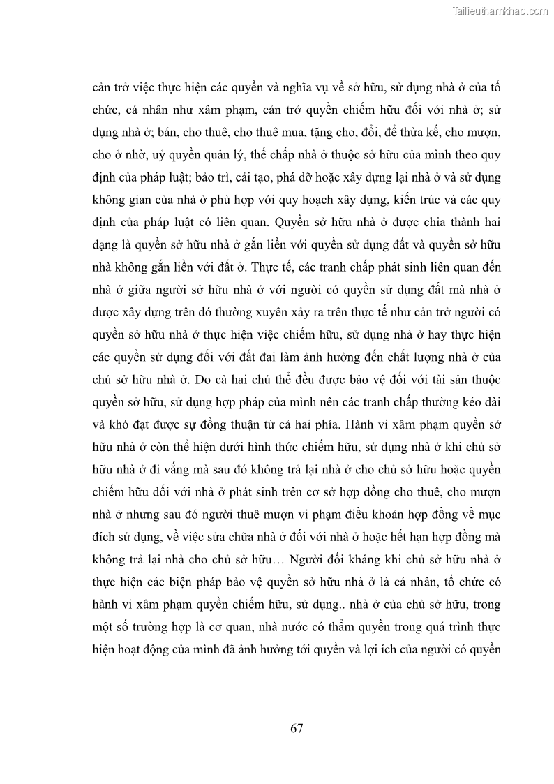 Luận văn thạc sĩ luật học Bảo vệ quyền sở hữu theo pháp luật dân sự Việt Nam - 10 Trang 73