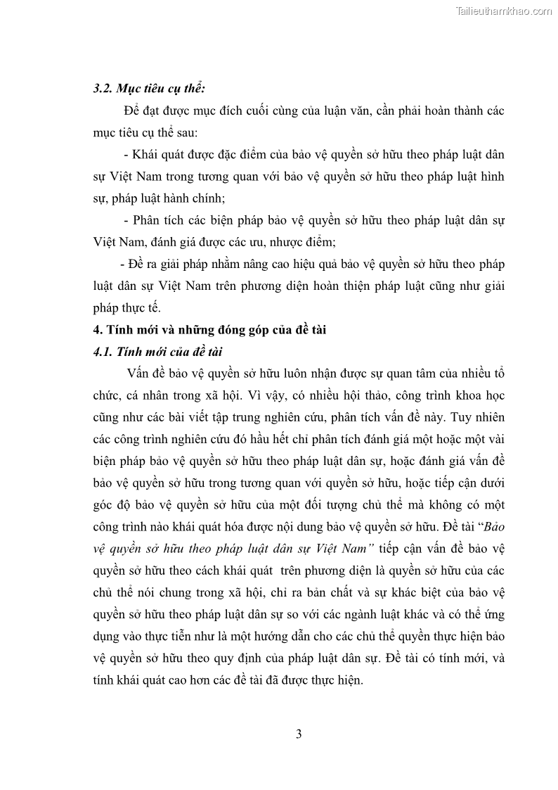 Luận văn thạc sĩ luật học Bảo vệ quyền sở hữu theo pháp luật dân sự Việt Nam - 2 Trang 9