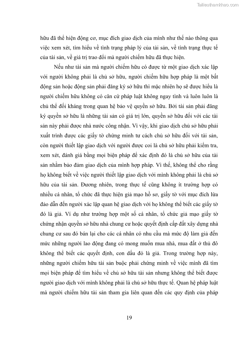 Luận văn thạc sĩ luật học Bảo vệ quyền sở hữu theo pháp luật dân sự Việt Nam - 4 Trang 25