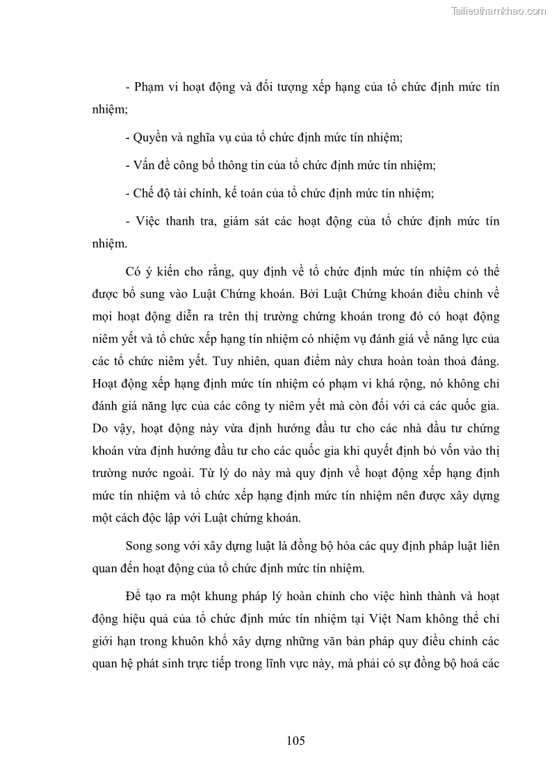 Luận văn thạc sĩ luật học Bảo vệ quyền và lợi ích hợp pháp của nhà đầu tư trong công ty niêm yết ở Việt Nam - 14 Trang 105