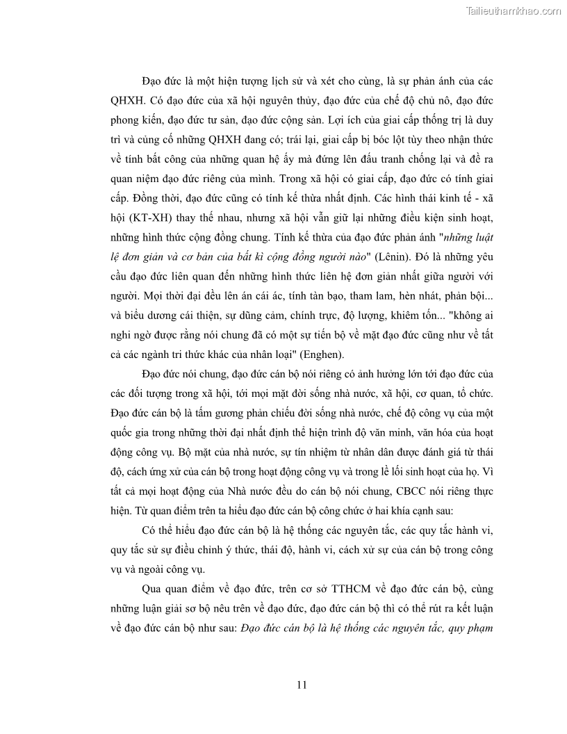 Luận văn thạc sĩ luật học Tư tưởng Hồ Chí Minh về đạo đức cán bộ - 3 Trang 17