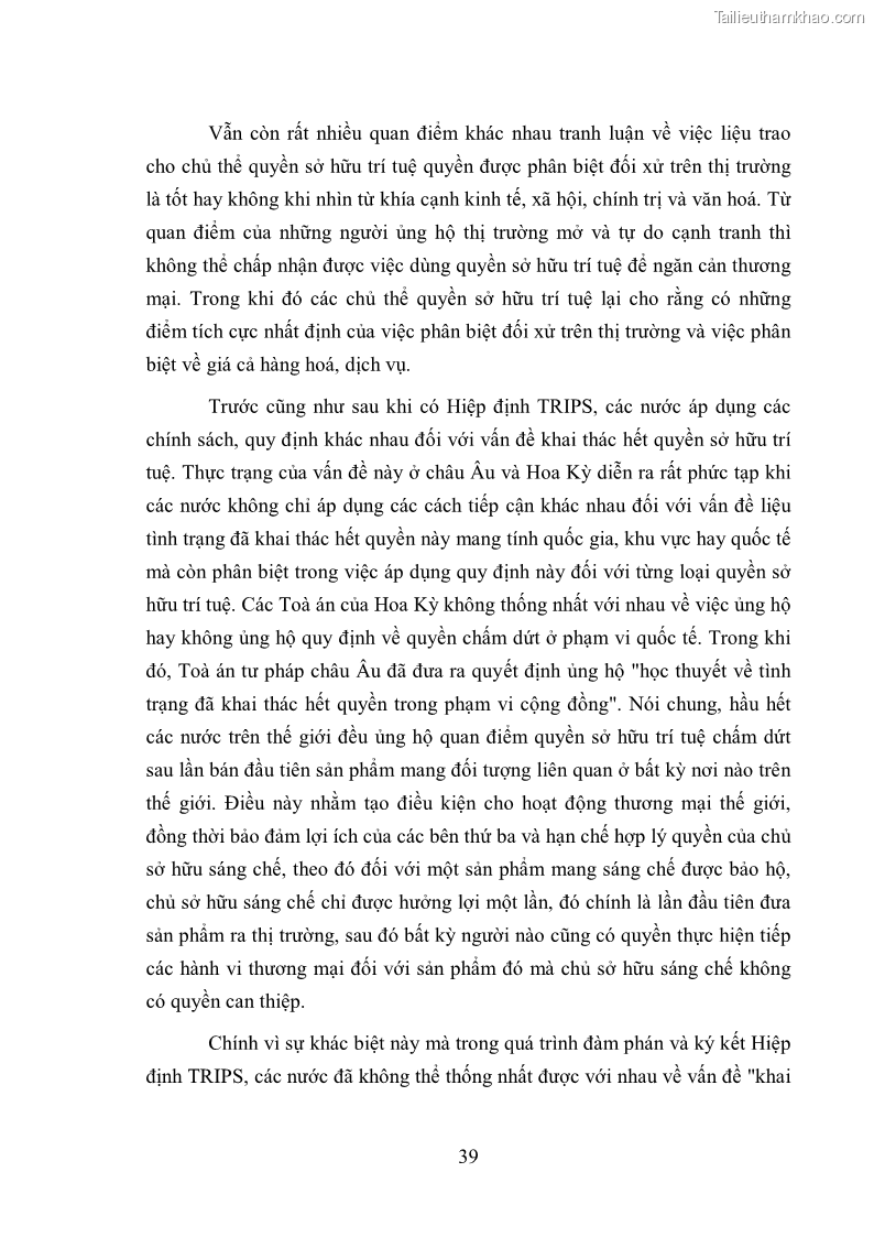 Luận văn thạc sĩ luật học Cân bằng lợi ích trong bảo hộ quyền sở hữu công nghiệp đối với sáng chế - 6 Trang 41