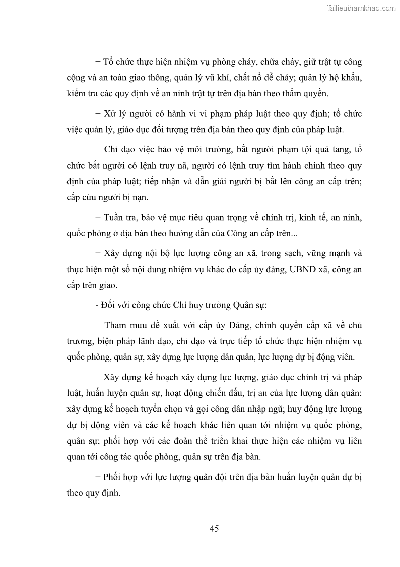 Luận văn thạc sĩ luật học Cán bộ, công chức cấp xã ở tỉnh Bắc Giang trong giai đoạn hiện nay - 7 Trang 49