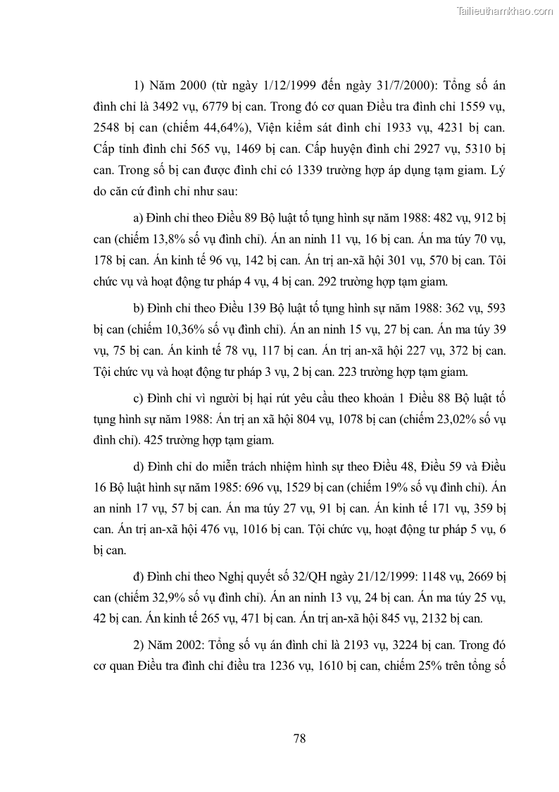 Luận văn thạc sĩ luật học Chế định miễn trách nhiệm hình sự trong luật hình sự Việt Nam - 11 Trang 81