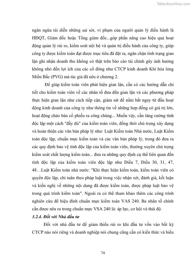 Luận văn thạc sĩ luật học Pháp luật về quản lý doanh thu, chi phí và lợi nhuận trong công ty cổ phần ở Việt Nam - 11 Trang 81