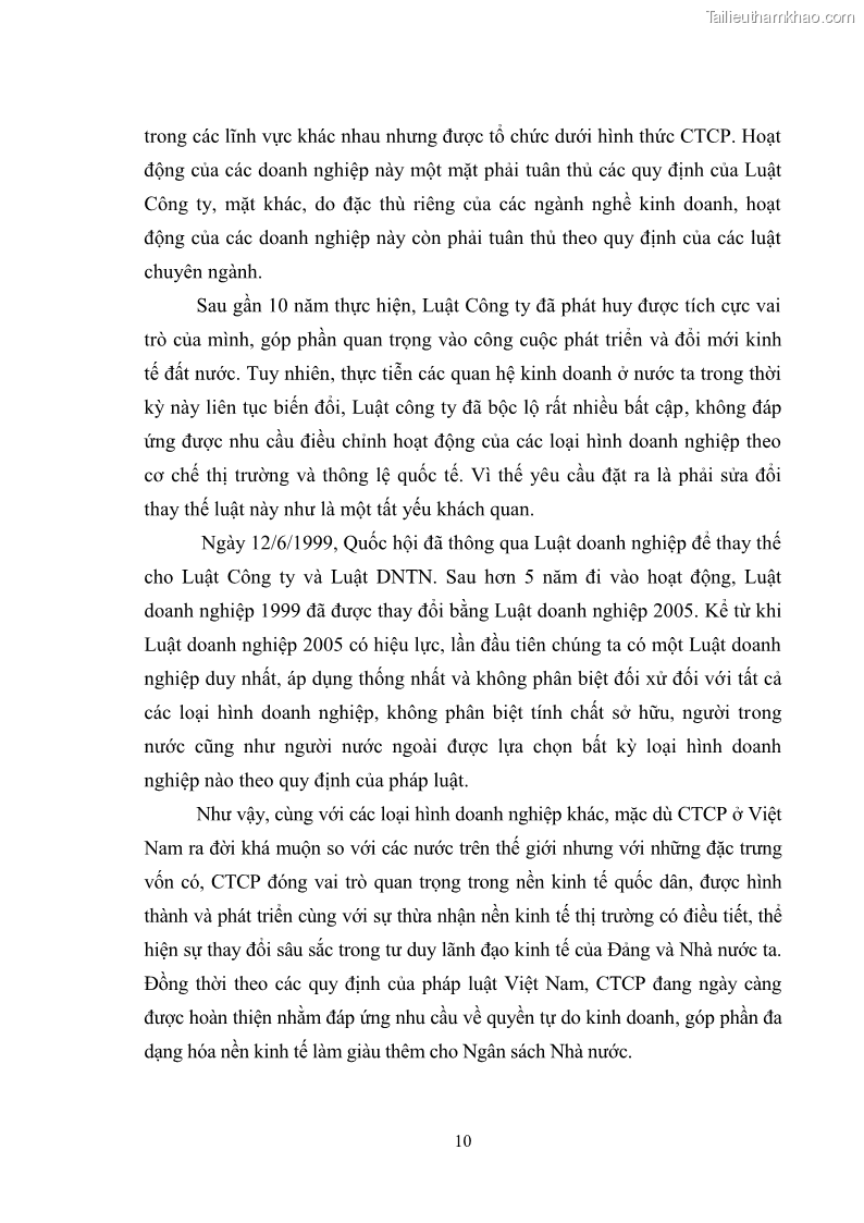 Luận văn thạc sĩ luật học Pháp luật về quản lý doanh thu, chi phí và lợi nhuận trong công ty cổ phần ở Việt Nam - 3 Trang 17