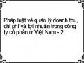 Pháp luật về quản lý doanh thu, chi phí và lợi nhuận trong công ty cổ phần ở Việt Nam - 2