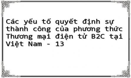 Các yếu tố quyết định sự thành công của phương thức Thương mại điện tử B2C tại Việt Nam - 13