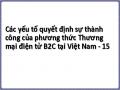 Các yếu tố quyết định sự thành công của phương thức Thương mại điện tử B2C tại Việt Nam - 15