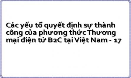 Các yếu tố quyết định sự thành công của phương thức Thương mại điện tử B2C tại Việt Nam - 17