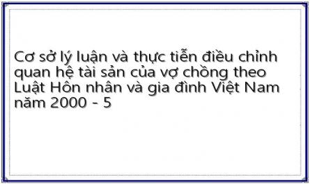 Nội Dung Quan Hệ Tài Sản Của Vợ Chồng Theo Luật Hn&gđ Việt Nam Năm 2000