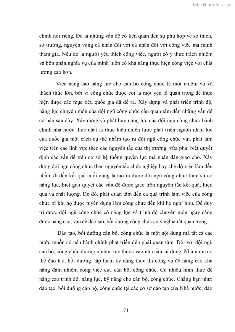 Luận văn thạc sĩ luật học Công chức trong nền kinh tế thị trường - 10 Trang 73