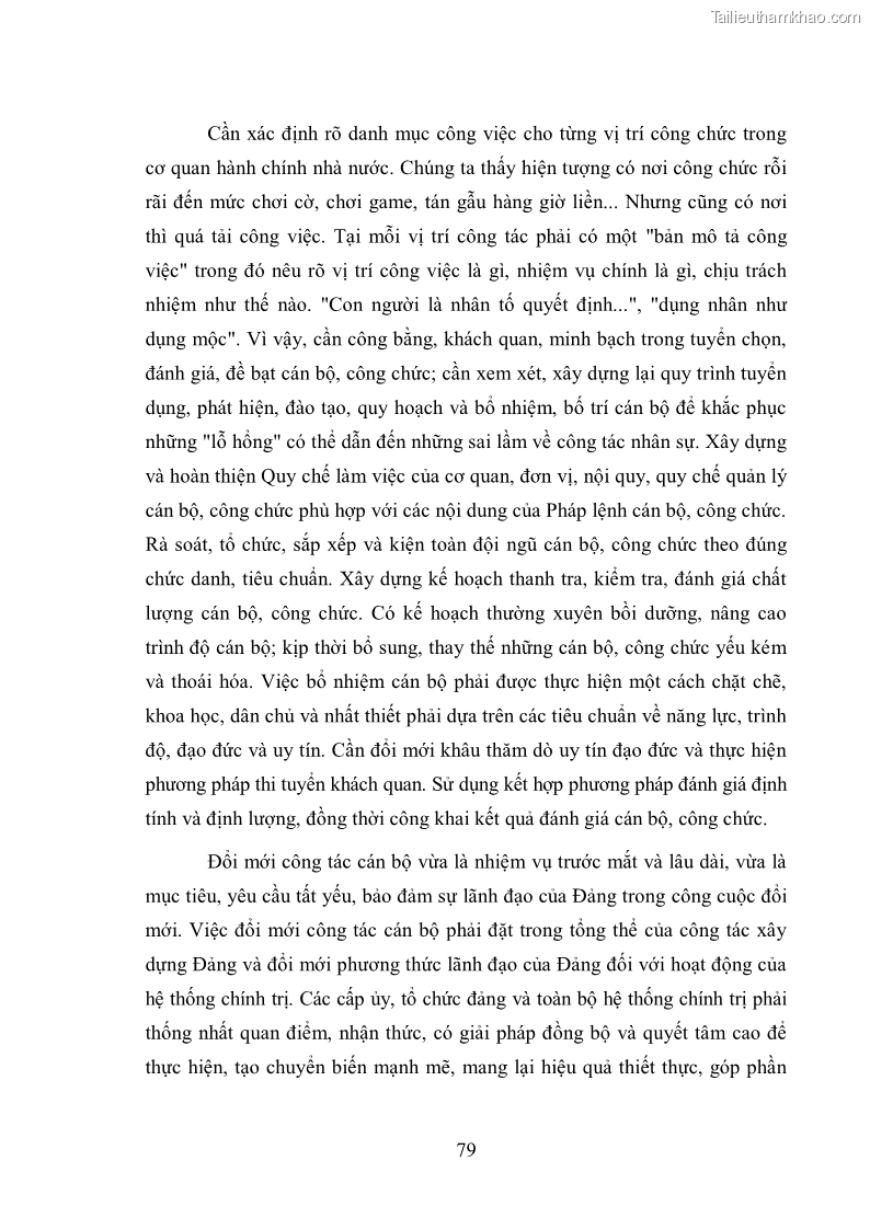 Luận văn thạc sĩ luật học Công chức trong nền kinh tế thị trường - 11 Trang 81