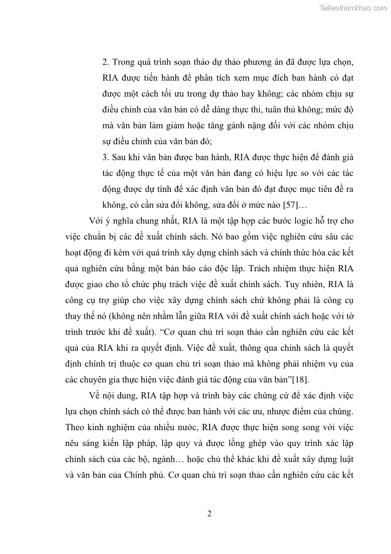 Luận văn thạc sĩ luật học Hoàn thiện các quy định về đánh giá tác động pháp luật tại Việt Nam - 2 Trang 9