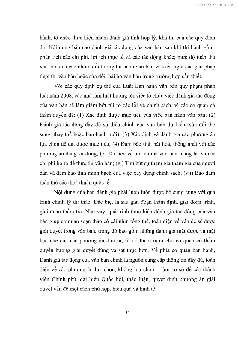 Luận văn thạc sĩ luật học Hoàn thiện các quy định về đánh giá tác động pháp luật tại Việt Nam - 6 Trang 41