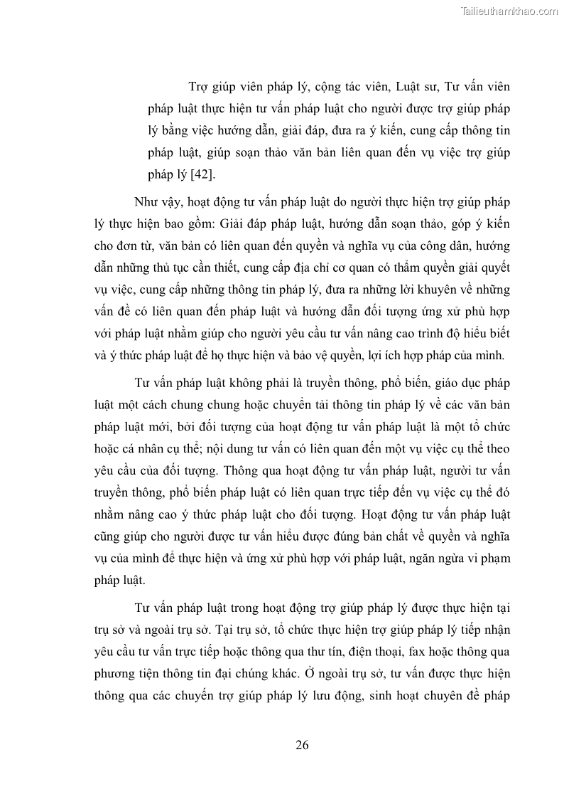 Luận văn thạc sĩ luật học Hoạt động trợ giúp pháp lý trong các chương trình giảm nghèo - 4 Trang 25