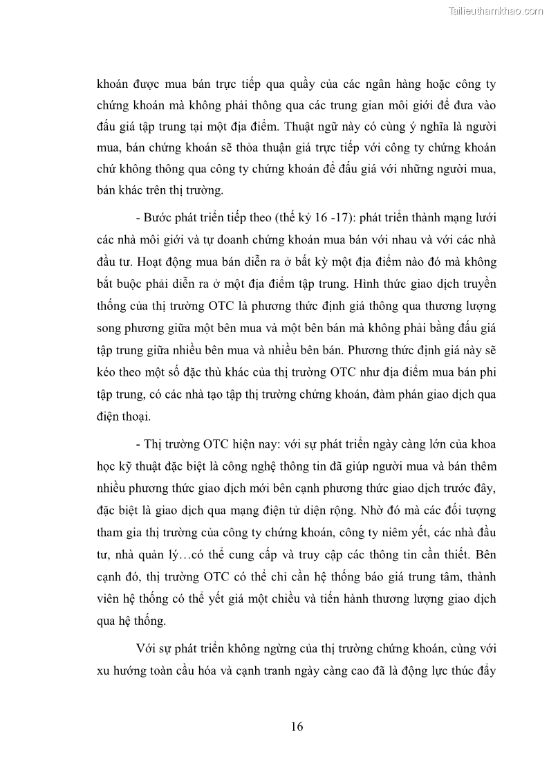 Luận văn thạc sĩ luật học Pháp luật về quản lý giao dịch chứng khoán chưa niêm yết ở Việt Nam - 3 Trang 17