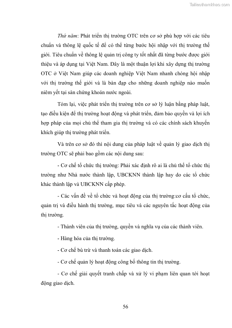 Luận văn thạc sĩ luật học Pháp luật về quản lý giao dịch chứng khoán chưa niêm yết ở Việt Nam - 8 Trang 57