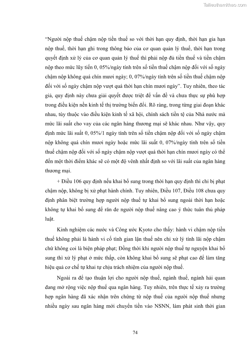 Luận văn thạc sĩ luật học Pháp luật về quản lý thuế Giá trị gia tăng tại Việt Nam - 10 Trang 73