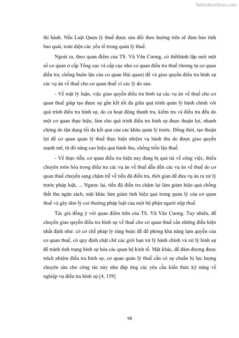 Luận văn thạc sĩ luật học Pháp luật về quản lý thuế Giá trị gia tăng tại Việt Nam - 13 Trang 97