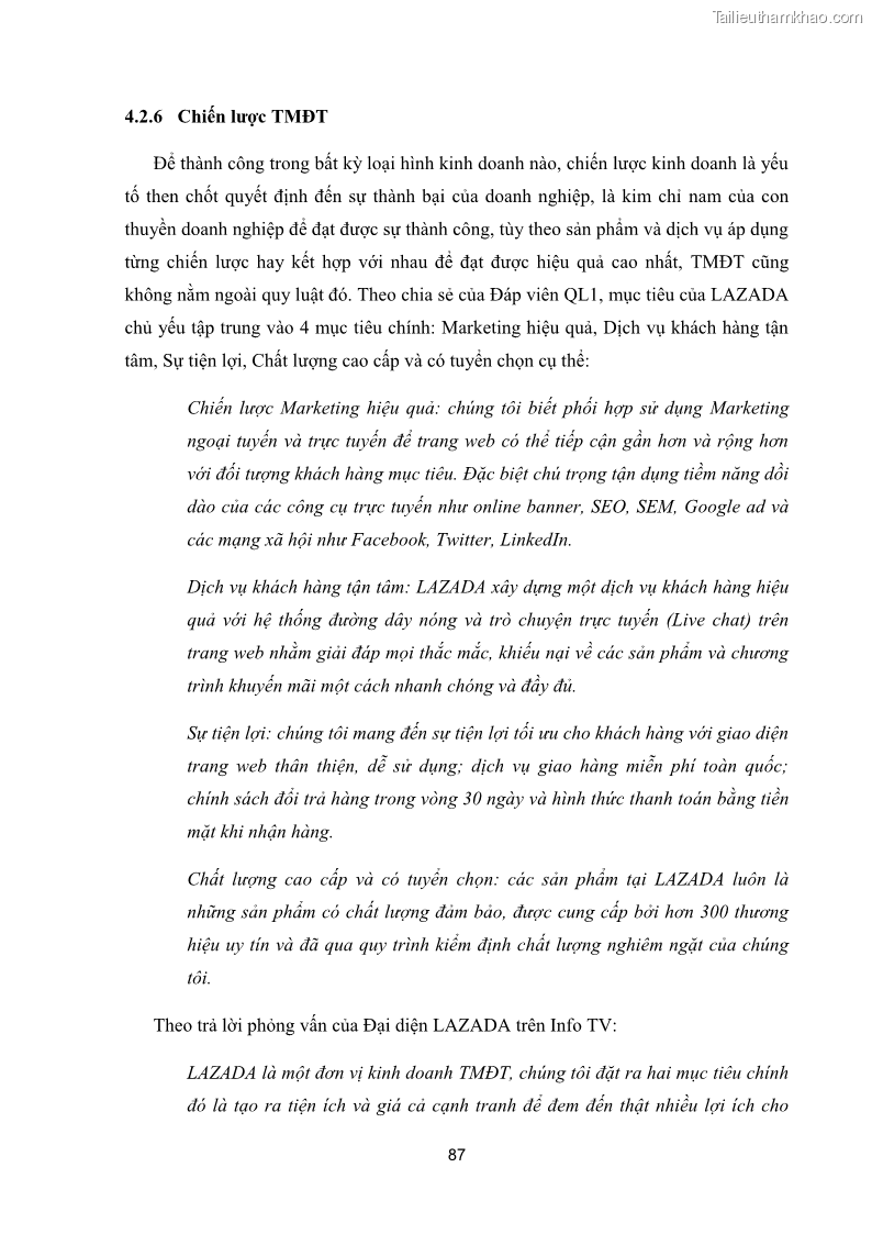 Luận văn thạc sĩ quản trị kinh doanh Các yếu tố quyết định sự thành công của phương thức Thương mại điện tử B2C tại Việt Nam - 13 Trang 97