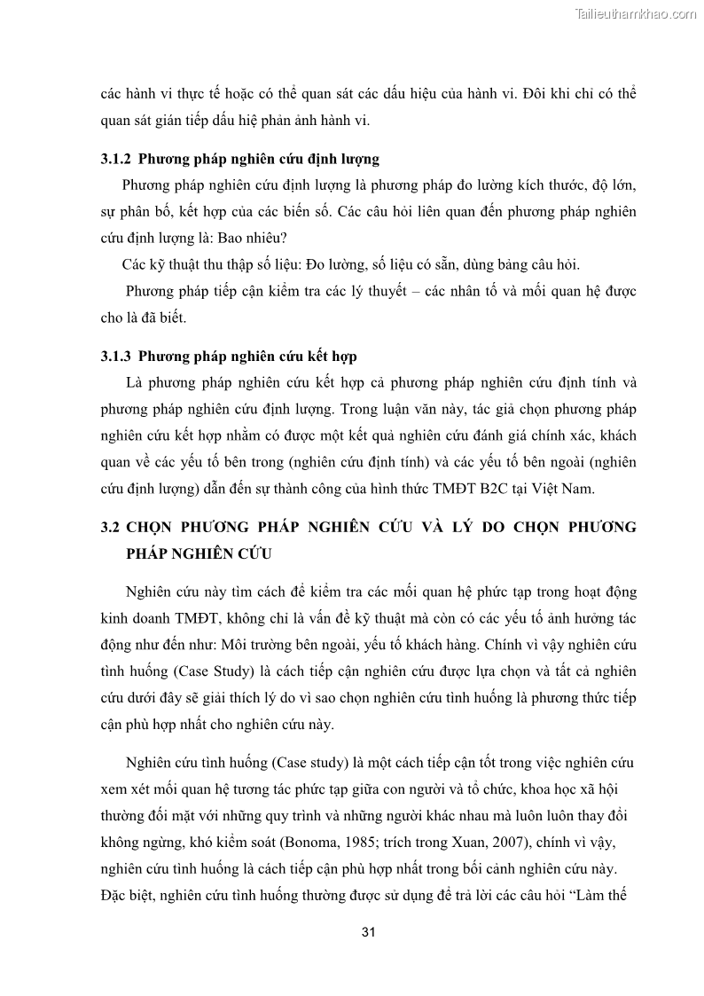 Luận văn thạc sĩ quản trị kinh doanh Các yếu tố quyết định sự thành công của phương thức Thương mại điện tử B2C tại Việt Nam - 6 Trang 41