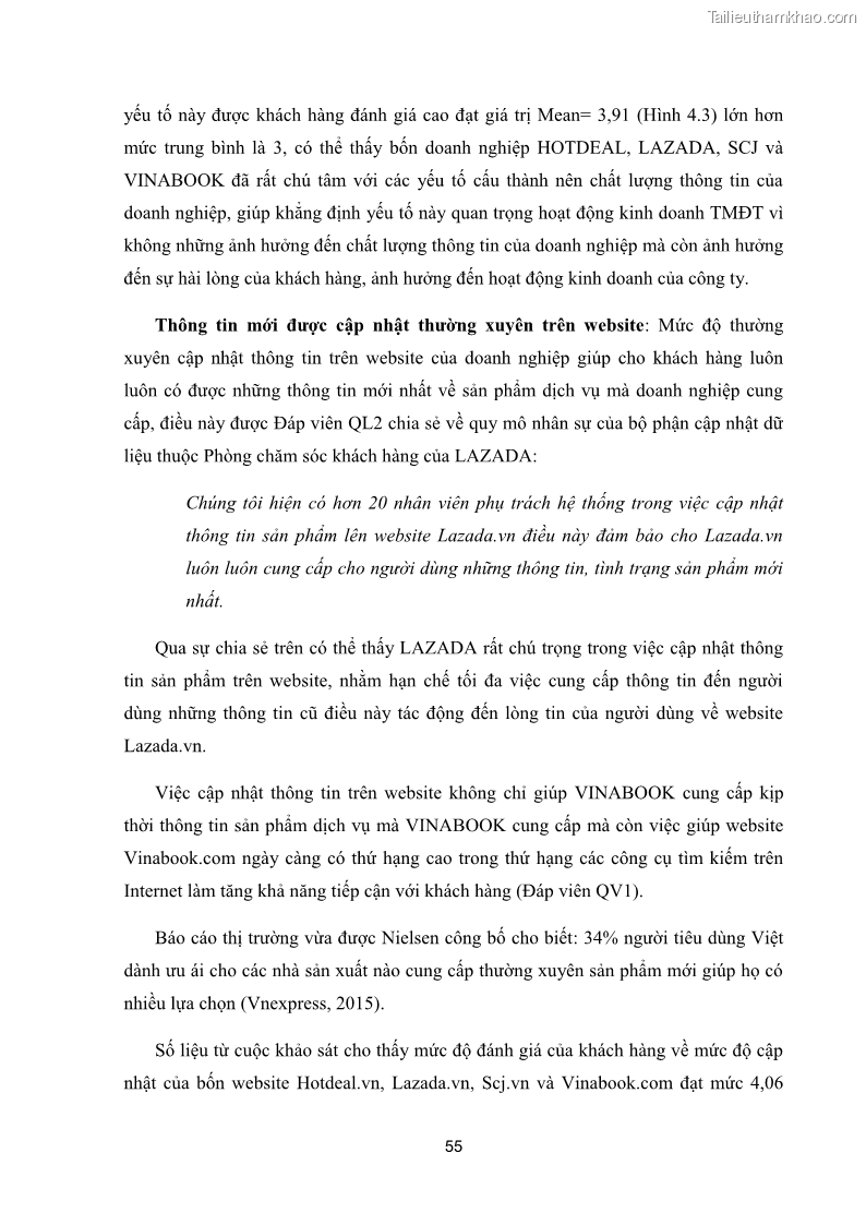 Luận văn thạc sĩ quản trị kinh doanh Các yếu tố quyết định sự thành công của phương thức Thương mại điện tử B2C tại Việt Nam - 9 Trang 65