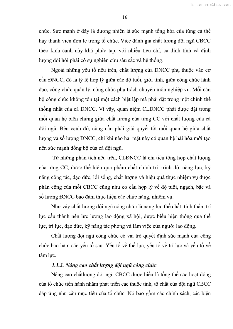 Luận văn thạc sĩ quản trị nhân lực Nâng cao chất lượng đội ngũ công chức Cơ quan Bộ Xây dựng - 4 Trang 25