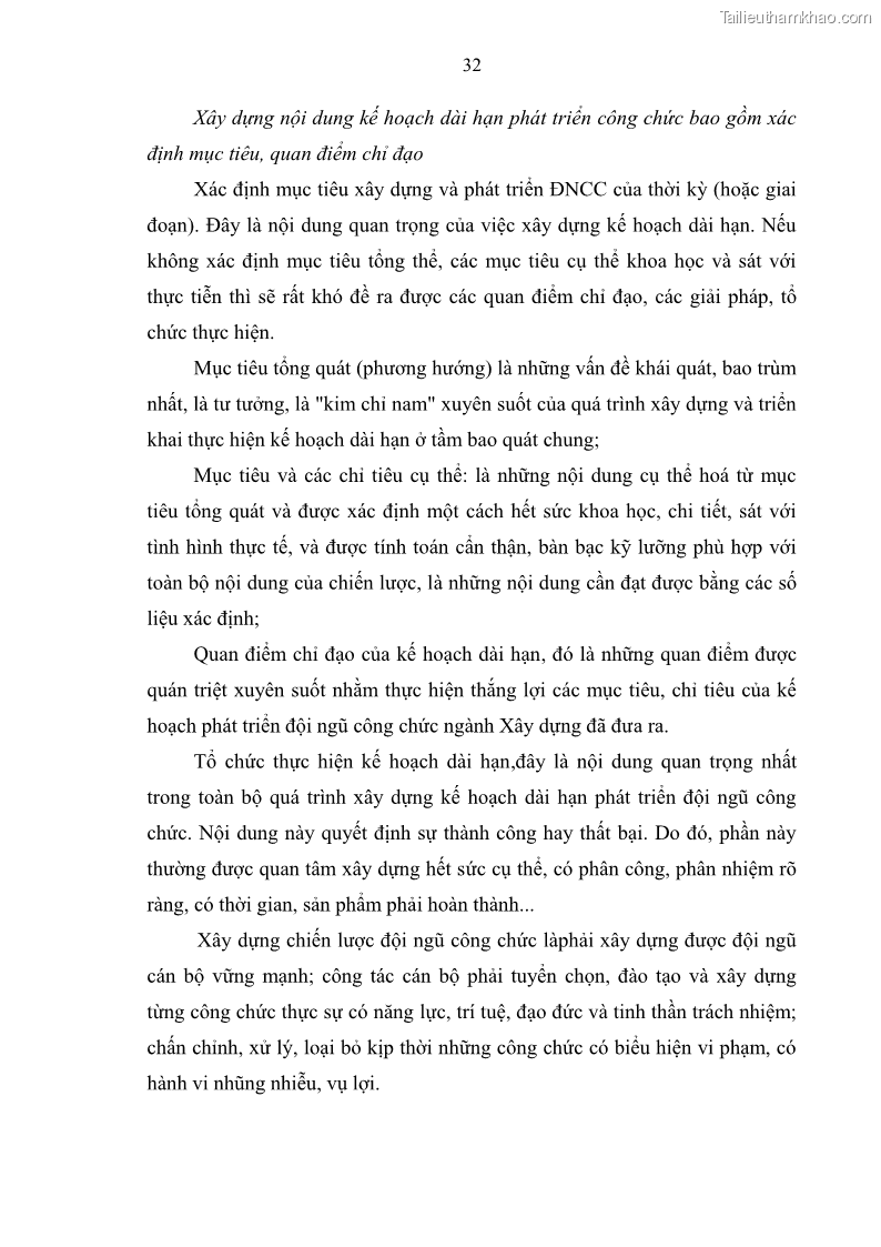 Luận văn thạc sĩ quản trị nhân lực Nâng cao chất lượng đội ngũ công chức Cơ quan Bộ Xây dựng - 6 Trang 41
