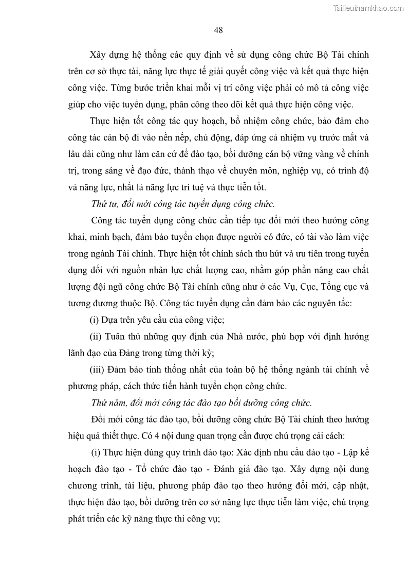 Luận văn thạc sĩ quản trị nhân lực Nâng cao chất lượng đội ngũ công chức Cơ quan Bộ Xây dựng - 8 Trang 57