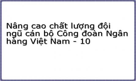 Mục Tiêu, Phương Hướng Nâng Cao Chất Lượng Đội Ngũ Cán Bộ Công Đoàn Ngân Hàng Việt Nam