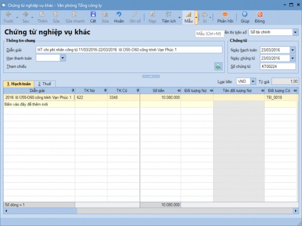 Tiền lương cho công nhân H4 3 Màn hình thể hiện hạch toán chi phí tiền lương 4