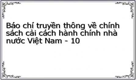 Vai Trò Và Nhiệm Vụ Báo Chí Truyền Thông Về Chính Sách Cải Cách Hành Chính Nhà Nước Việt Nam